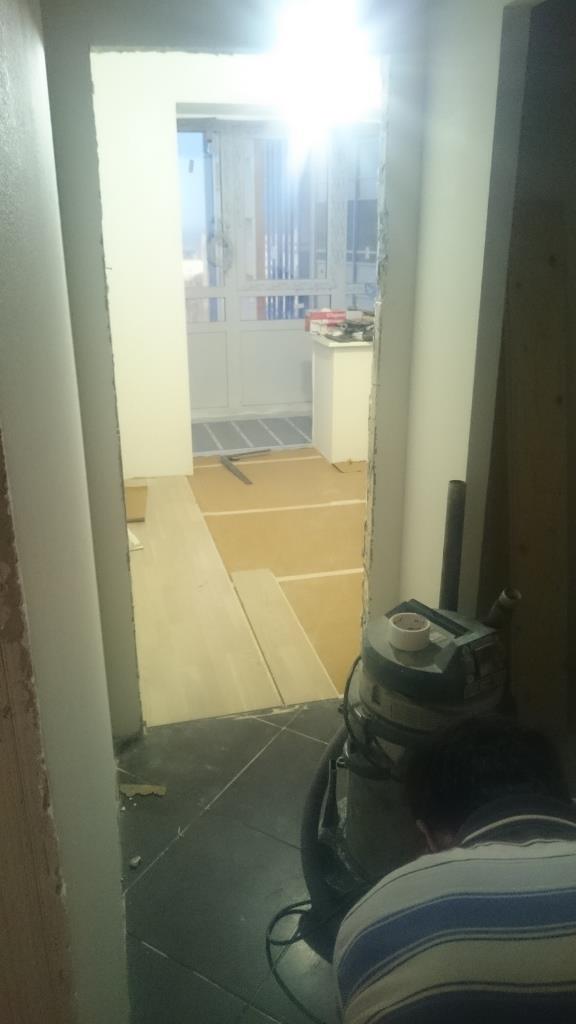Укладка паркета в зале